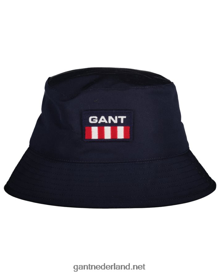 GANT Heren avond blauw polyester emmer hoed R48460476