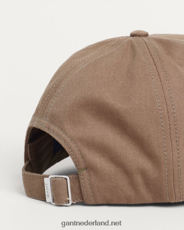 GANT Heren jagersgroen katoenen twill pet R48460487