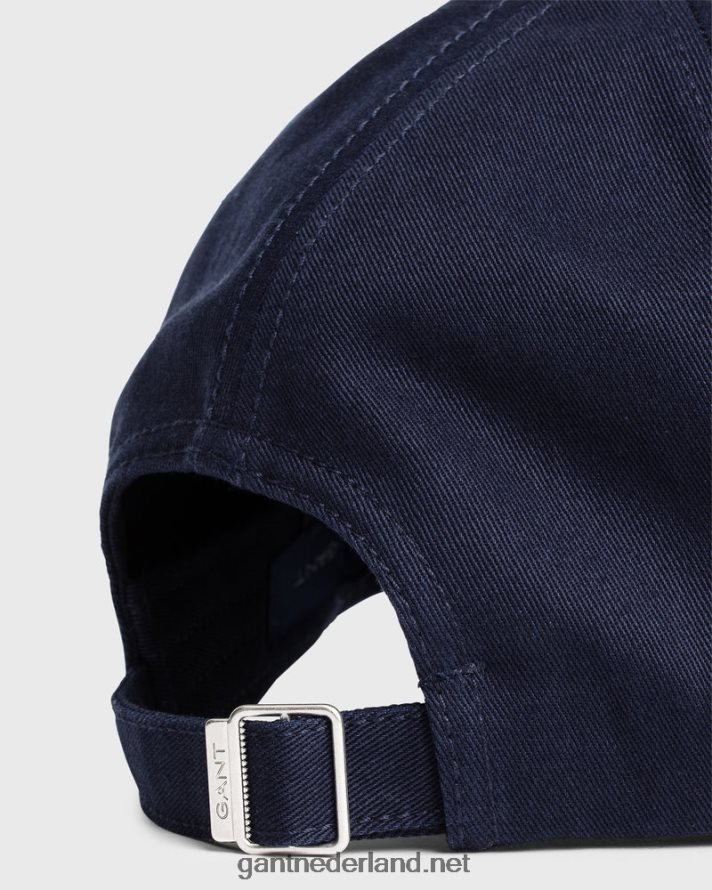 GANT Heren marinier nieuwe twill pet R48460499