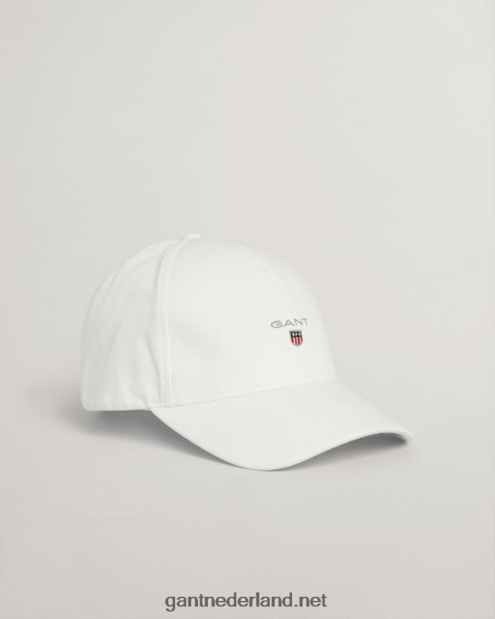 GANT Heren wit hoge pet van katoenen keperstof R48460495