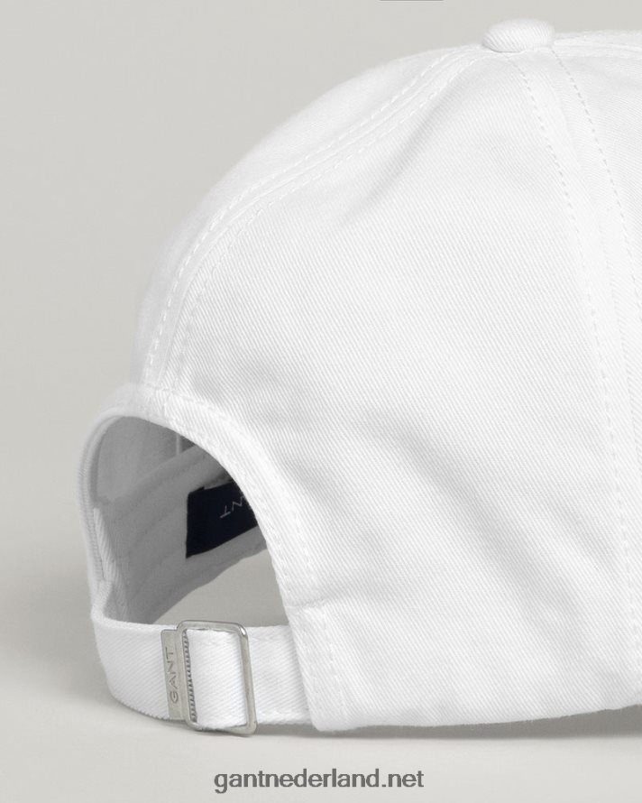 GANT Heren wit hoge pet van katoenen keperstof R48460495