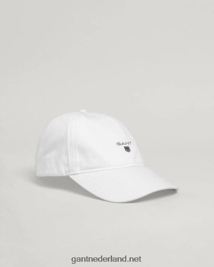 GANT Heren wit katoenen twill pet R48460492