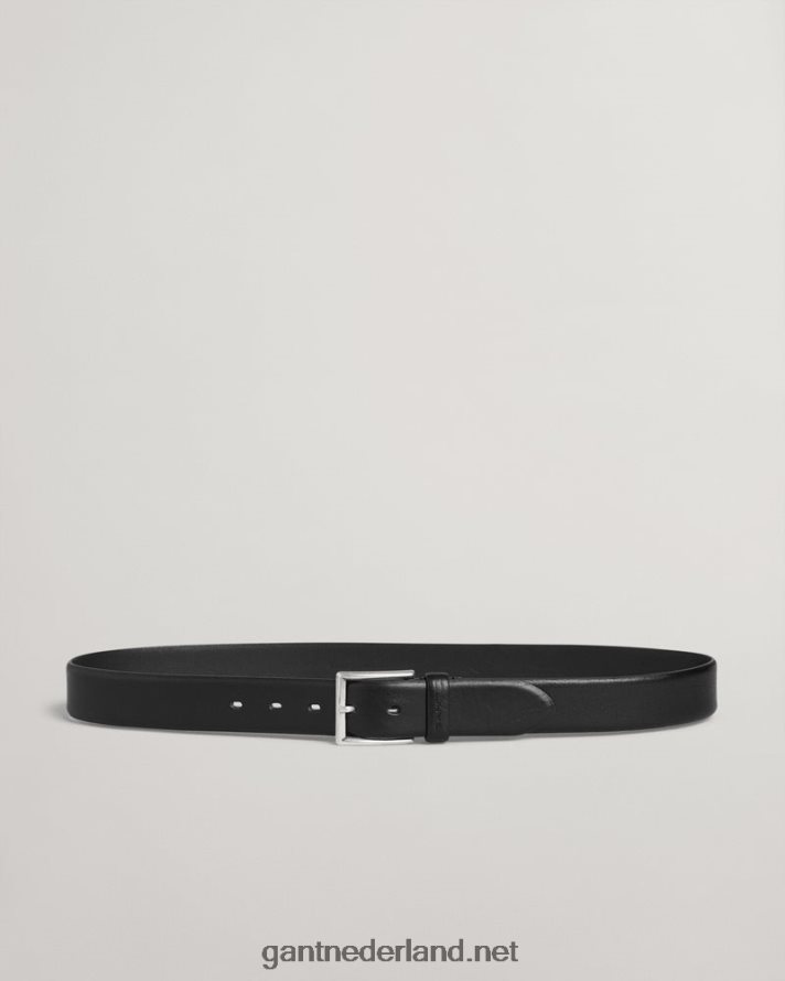 GANT Heren zwart klassieke leren riem R48460450