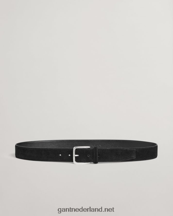 GANT Heren zwart klassieke suède riem R48460453