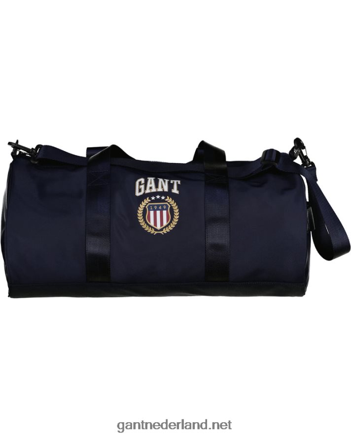GANT Heren avond blauw retro schild sporttas R48460460