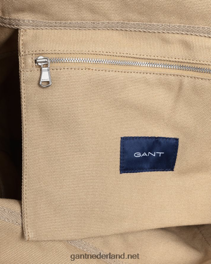 GANT Heren donker kaki archief schild draagtas R48460461