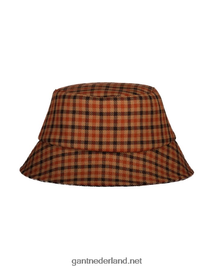 GANT vrouwen gouden sinaasappel check emmer hoed R48460790