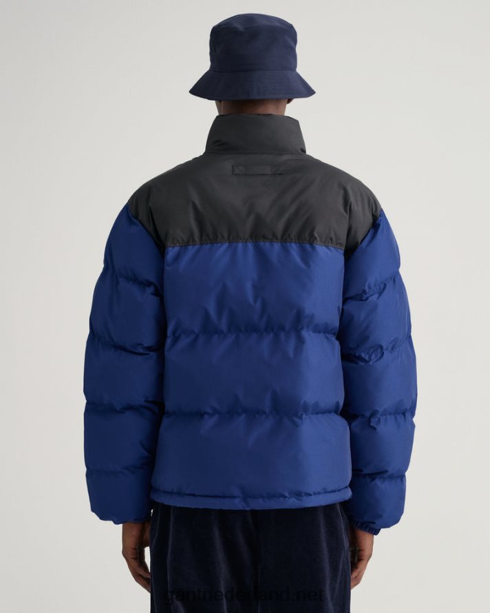 GANT Heren Diepblauw geblokt gewatteerd jack R48460367