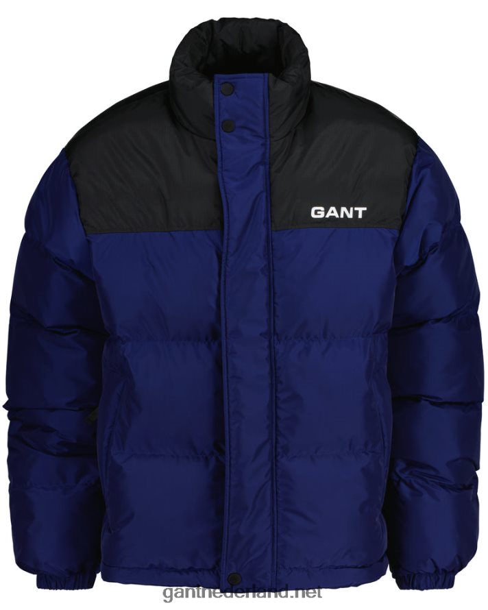 GANT Heren Diepblauw geblokt gewatteerd jack R48460367