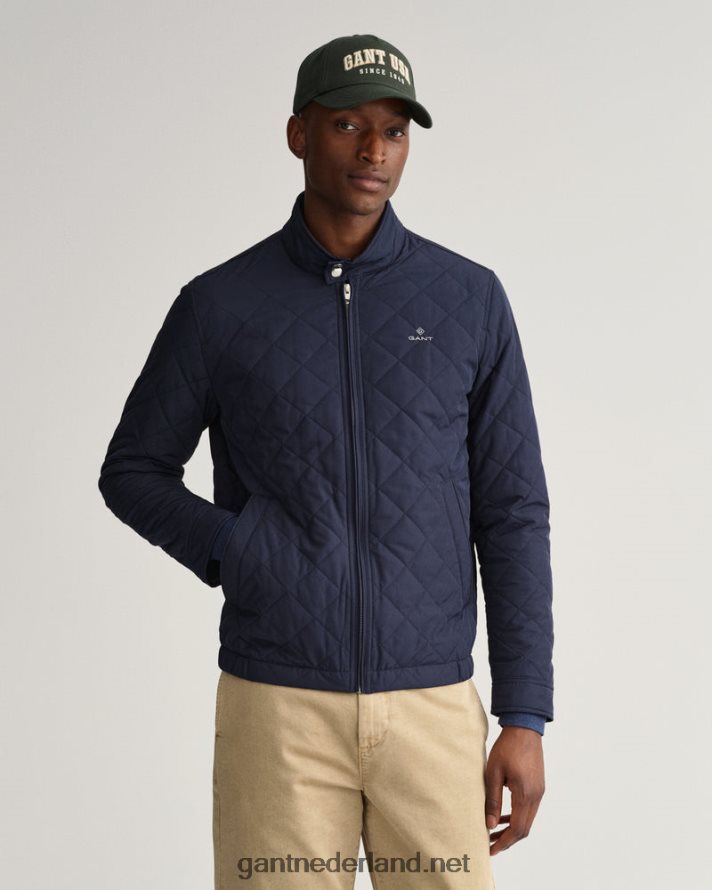GANT Heren avond blauw gewatteerde windjack R48460372