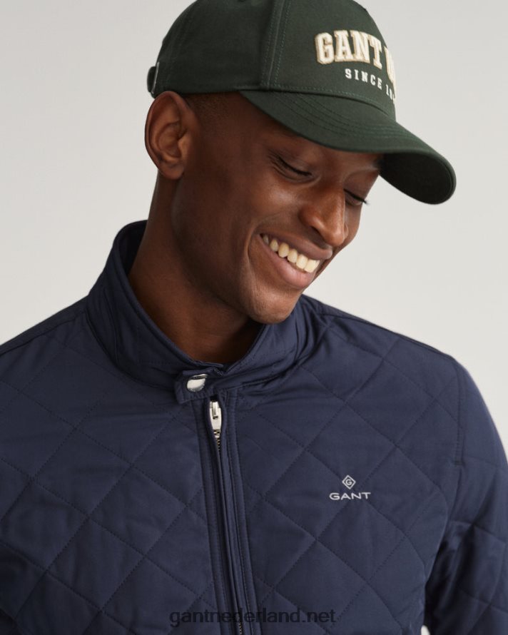 GANT Heren avond blauw gewatteerde windjack R48460372