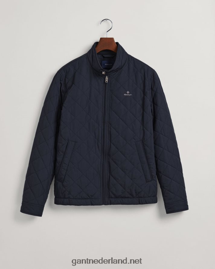 GANT Heren avond blauw gewatteerde windjack R48460372