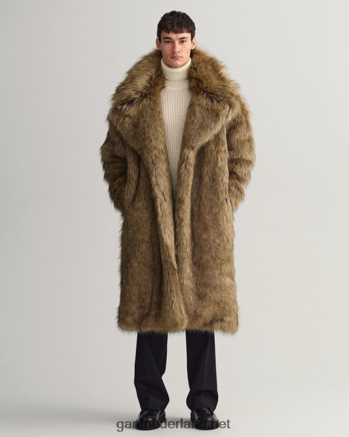 GANT Heren bruin bruin jas van imitatiebont R48460396