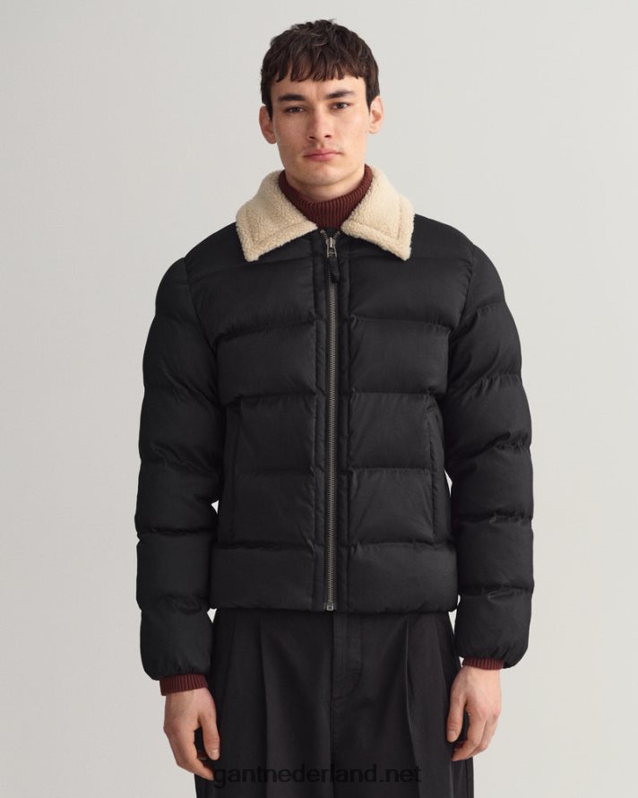 GANT Heren ebbenhout zwart vlucht puffer jack R48460371