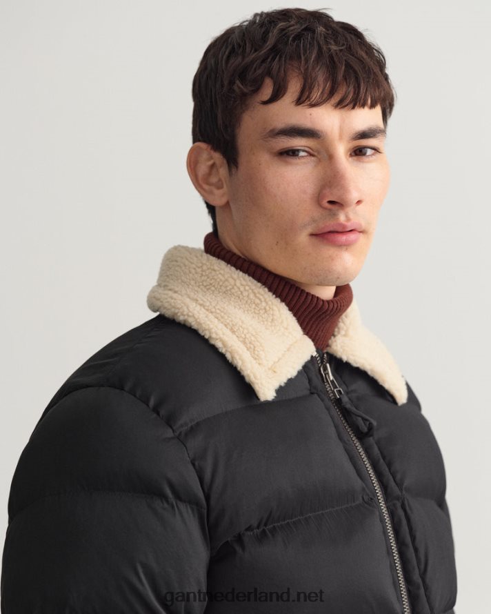 GANT Heren ebbenhout zwart vlucht puffer jack R48460371