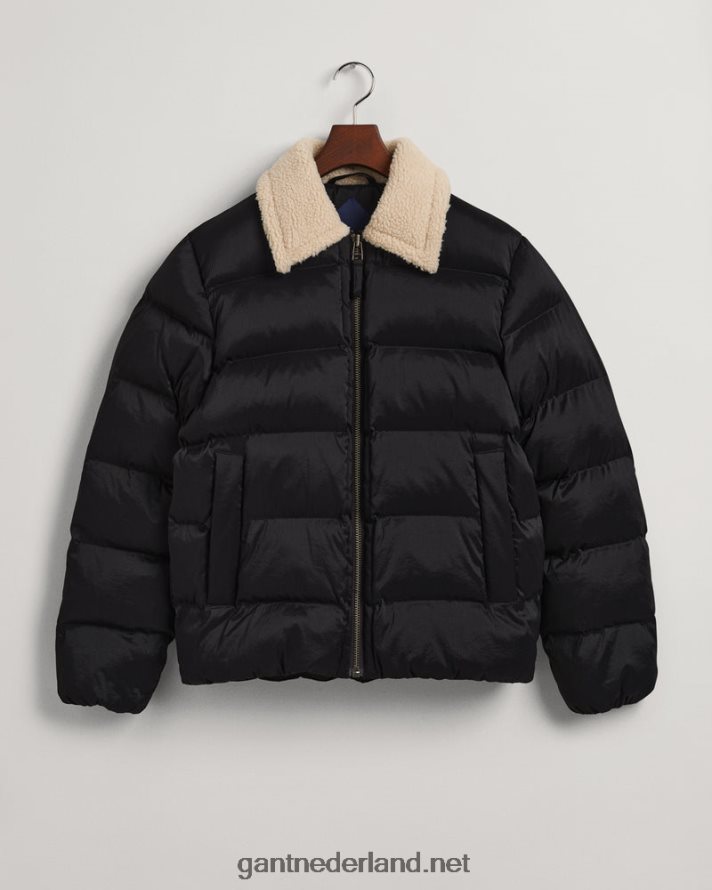 GANT Heren ebbenhout zwart vlucht puffer jack R48460371