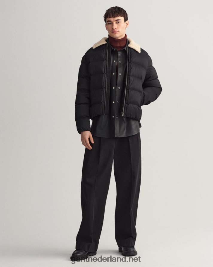 GANT Heren ebbenhout zwart vlucht puffer jack R48460371