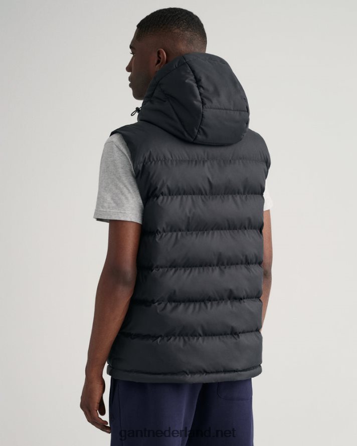 GANT Heren zwart actief wolkenvest R48460389
