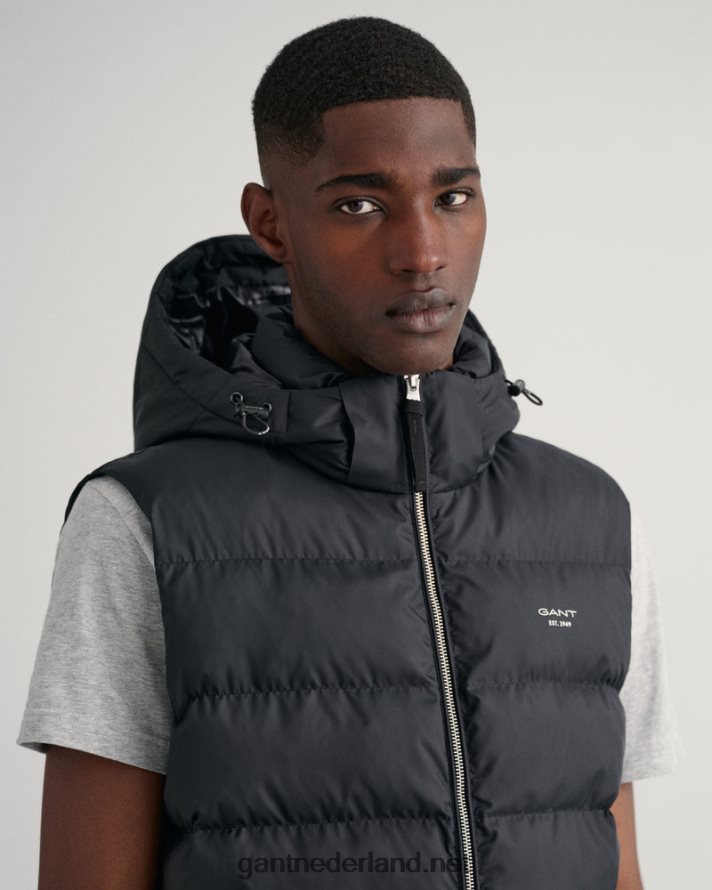 GANT Heren zwart actief wolkenvest R48460389