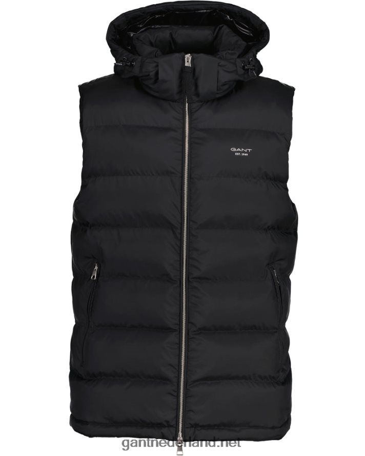 GANT Heren zwart actief wolkenvest R48460389