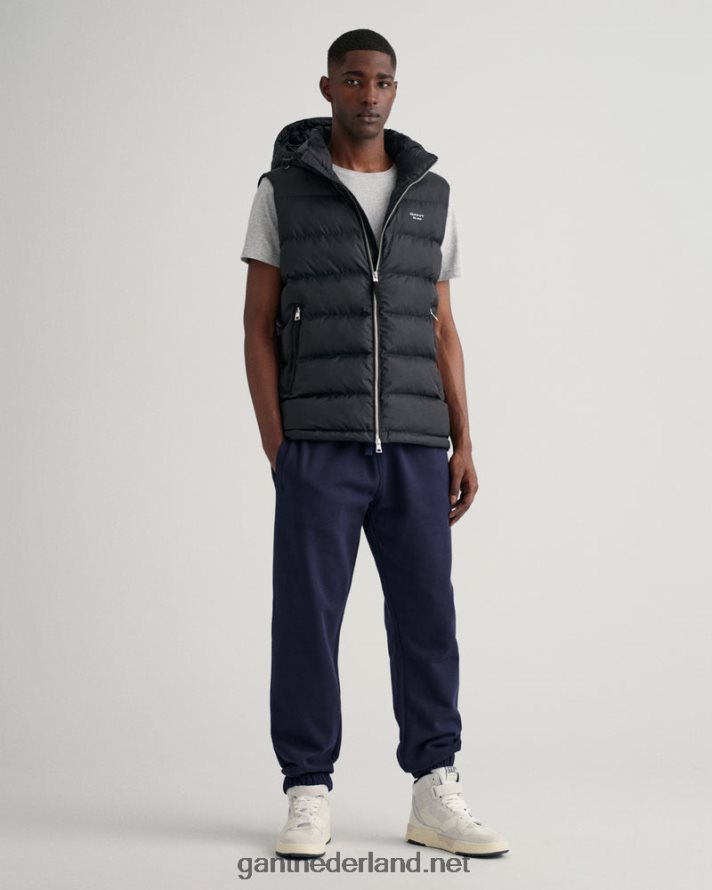 GANT Heren zwart actief wolkenvest R48460389