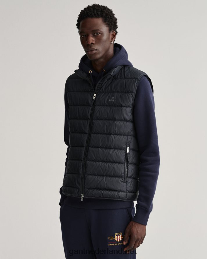GANT Heren zwart lichte bodywarmer R48460386
