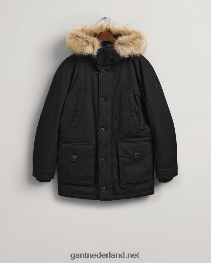 GANT Heren zwart winterse parka R48460368