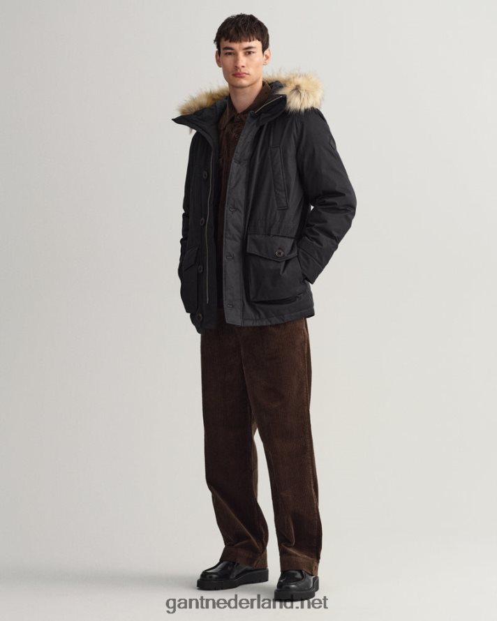 GANT Heren zwart winterse parka R48460368