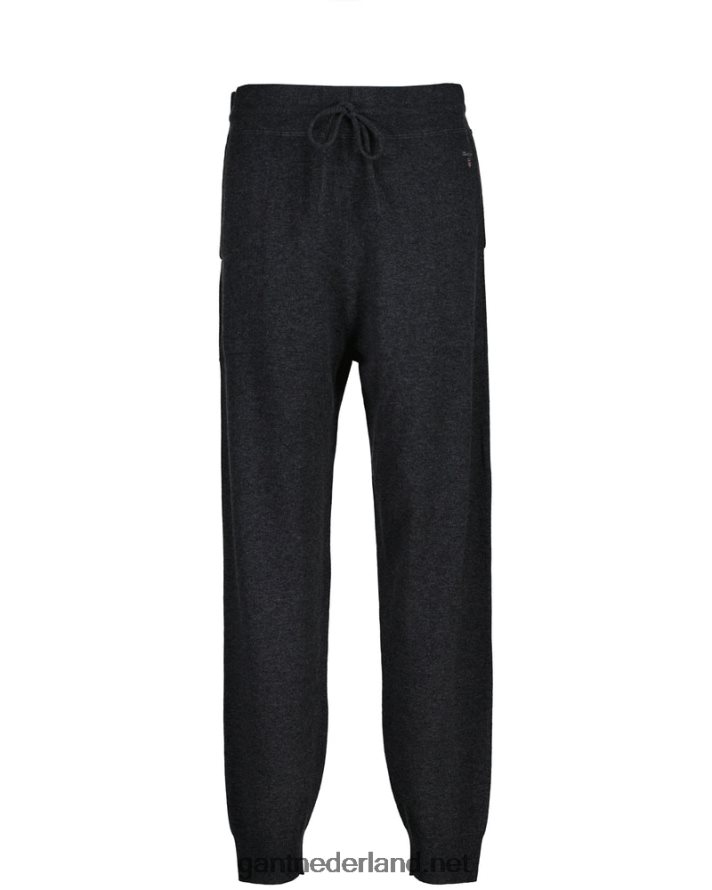 GANT Heren antraciet gemêleerd gebreide joggingbroek R48460245