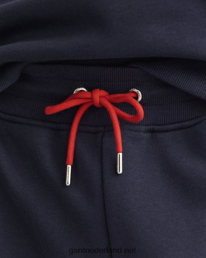 GANT Heren avond blauw contrasterende joggingbroek aan de zijkant R48460268