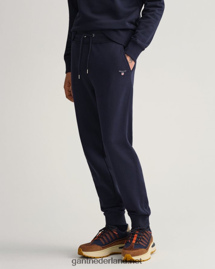 GANT Heren avond blauw originele joggingbroek R48460292