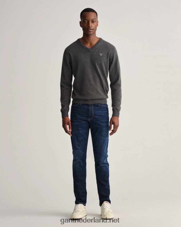 GANT Heren donkerblauw ingedragen maxen extra slim fit active-recover jeans R48460422