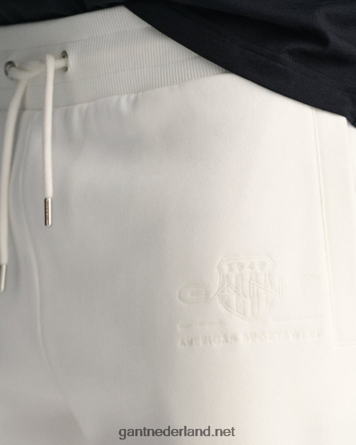 GANT Heren eierschaal ton-sur-ton archive shield joggingbroek R48460255