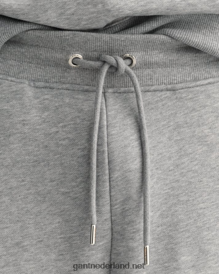 GANT Heren grijs gemêleerd originele joggingbroek R48460275