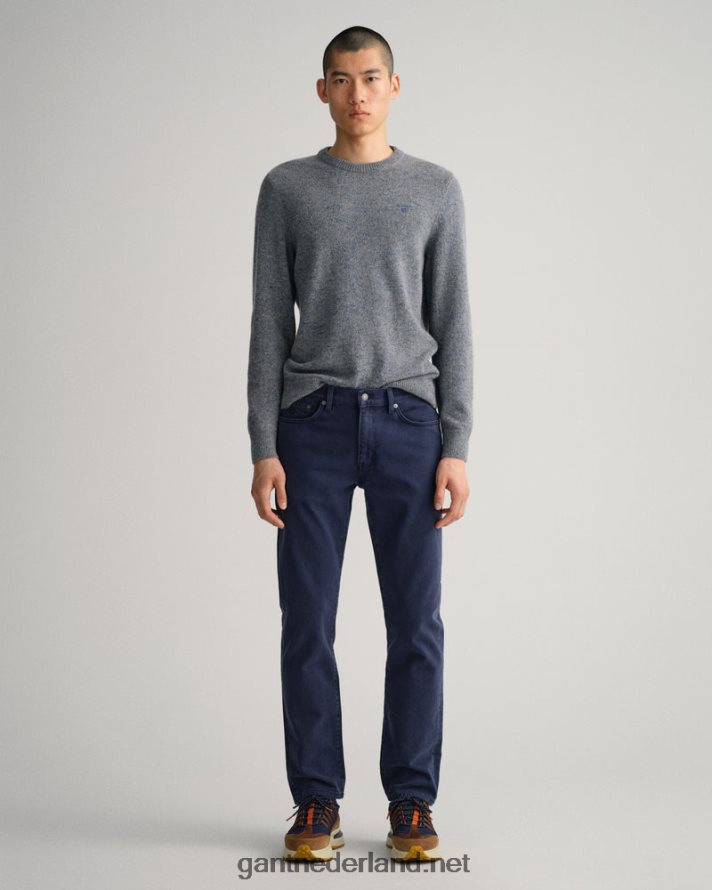 GANT Heren marinier arley regular fit jeans van zachte keperstof R48460409