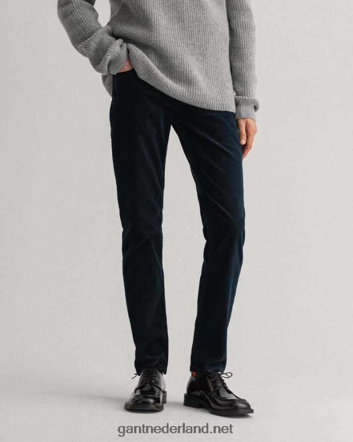 GANT Heren marinier hayes slim fit corduroy jeans R48460418