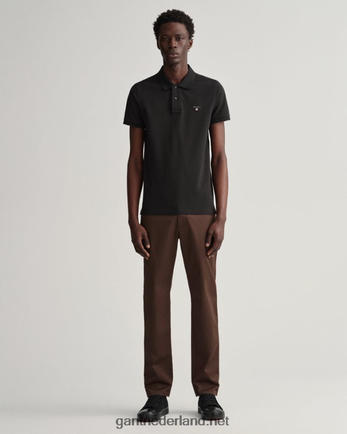 GANT Heren rijk bruin Hallden slim-fit chino van keperstof R48460413