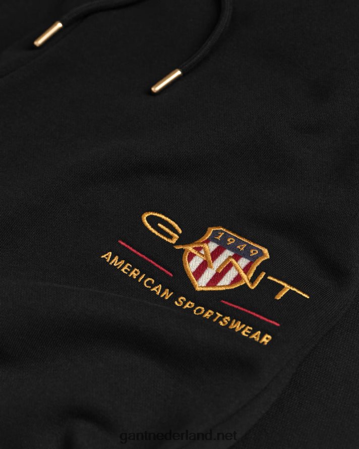 GANT Heren zwart archief schild joggingbroek R48460265