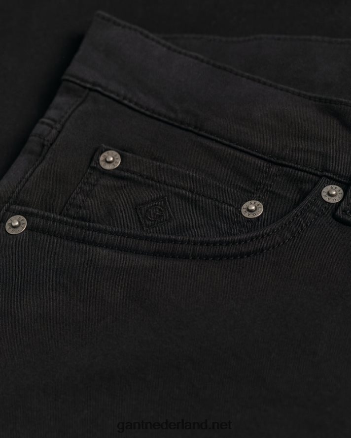 GANT Heren zwart arley woestijnjeans met normale pasvorm R48460423