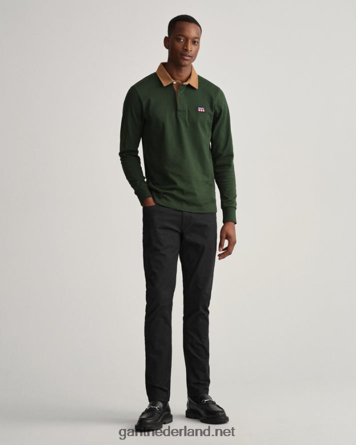 GANT Heren zwart hayes slimfit retro shield jeans R48460400