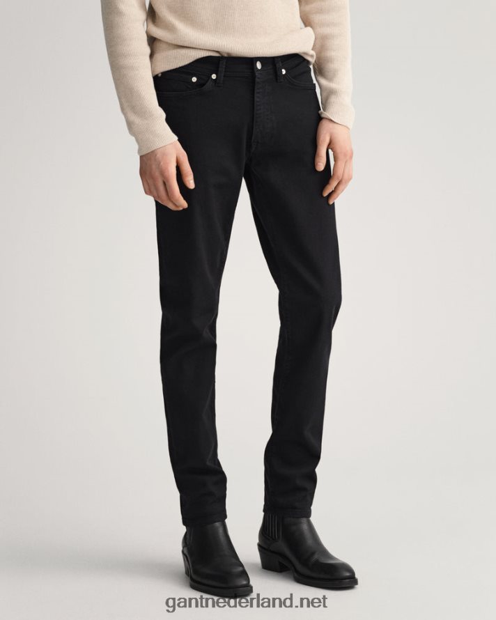 GANT Heren zwart maxen extra slim fit active-recover colour jeans R48460407