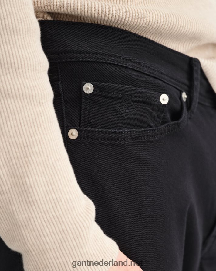 GANT Heren zwart maxen extra slim fit active-recover colour jeans R48460407