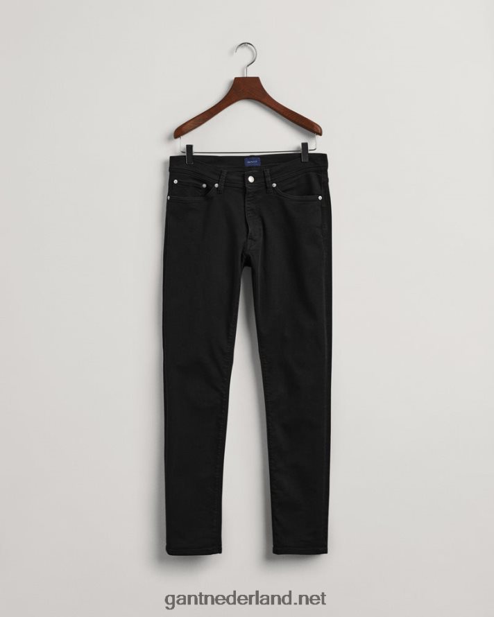 GANT Heren zwart maxen extra slim fit active-recover colour jeans R48460407