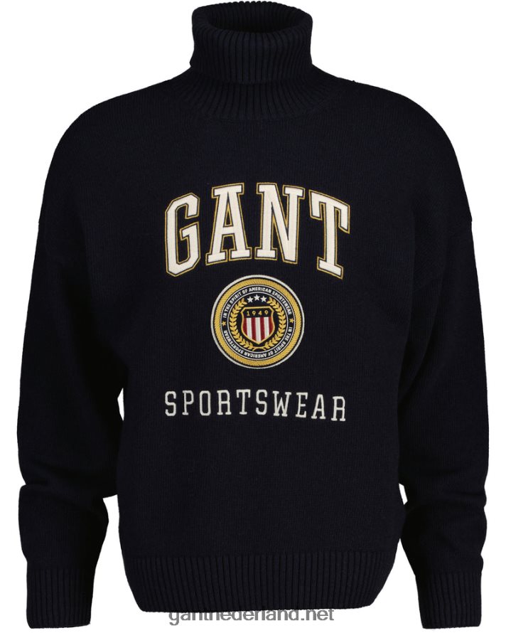 GANT Heren avond blauw crest shield coltrui R48460362