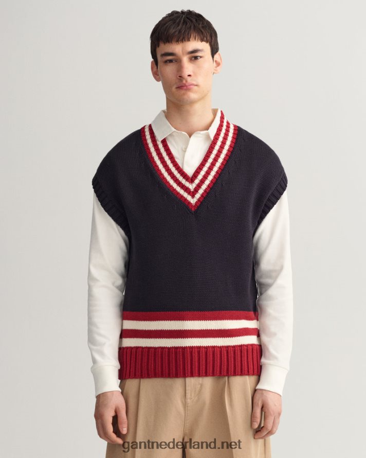 GANT Heren herfst zonsondergang oversized vest R48460342