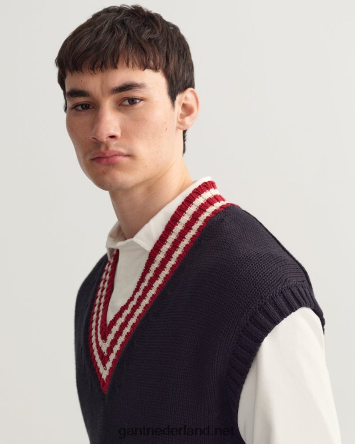 GANT Heren herfst zonsondergang oversized vest R48460342