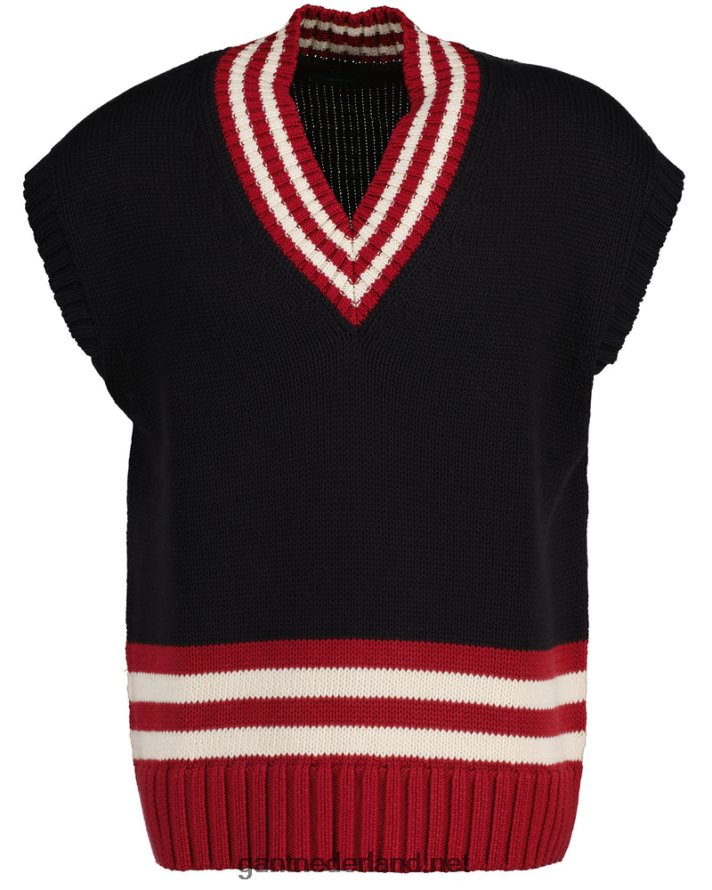 GANT Heren herfst zonsondergang oversized vest R48460342