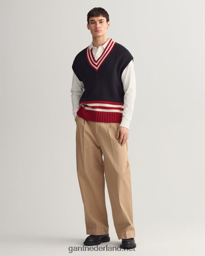 GANT Heren herfst zonsondergang oversized vest R48460342