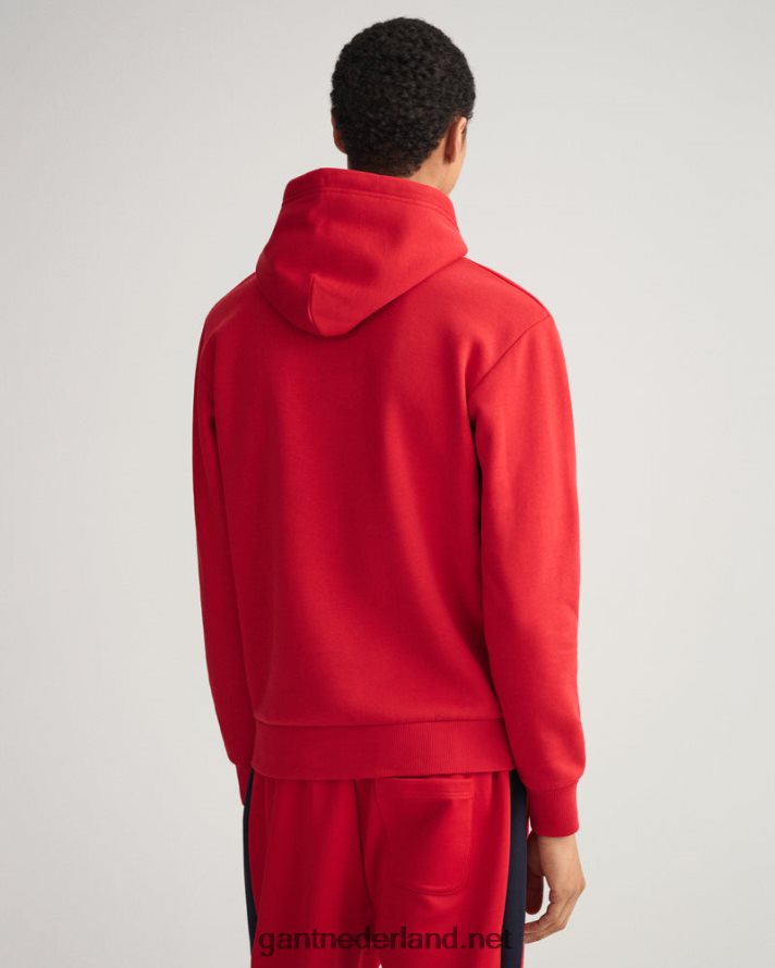 GANT Heren Robijn rood Crest Shield-sweathoodie R48460290
