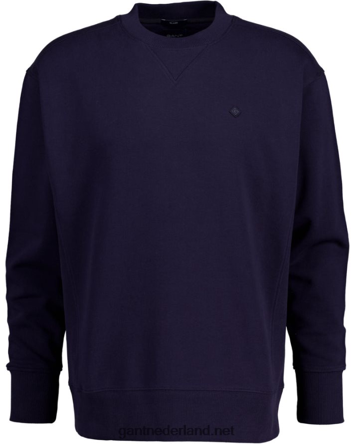 GANT Heren avond blauw icon g essentieel sweatshirt met ronde hals R48460257